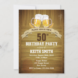 50th Birthday Invitation - Any Age