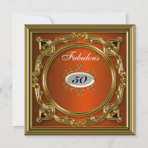50th birthday Invitation Fiftieth