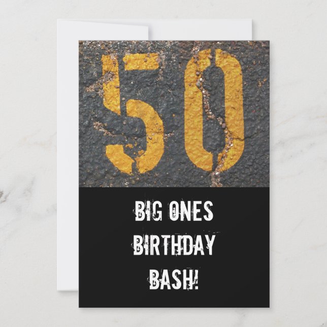 50th Birthday-Invitation Invitation (Front)