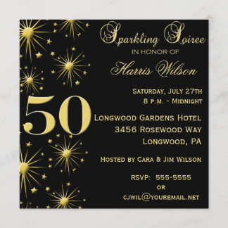 50th Birthday Invitations