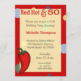 50th  Birthday Invitations