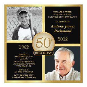 50th Birthday Invitations Announcements Zazzle Ca