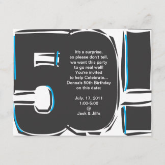 50th Birthday Invite