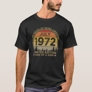 50Th Birthday July 1972 Limited Edition Patriotic T-Shirt