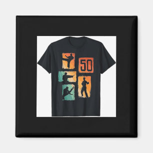 50th Birthday Karate Taekwondo 50 Years Old Man Magnet