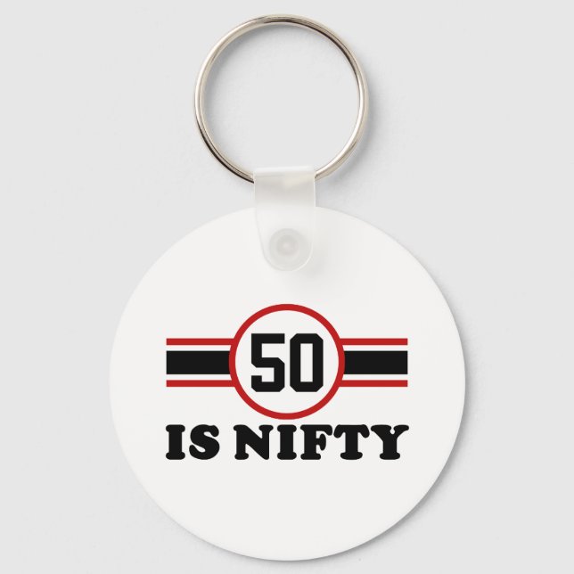 50th Birthday Keychain (Front)
