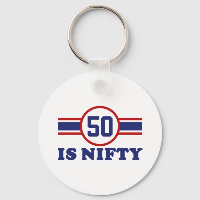 50th Birthday Keychain (Front)
