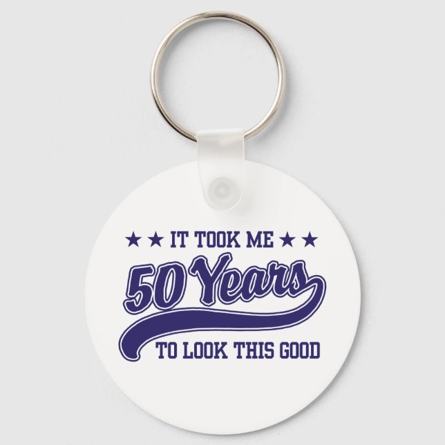 50th Birthday Keychain (Front)