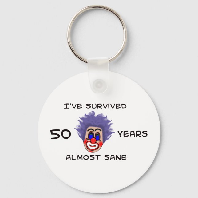 50th Birthday Keychain (Front)