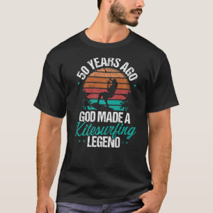 50th Birthday Kiteboarding Vintage Kitesurfing 50  T-Shirt