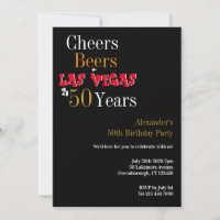 50th Birthday Las Vegas Cheers and Beers Party
