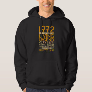 50th Birthday  Living Legend 1972 Hoodie