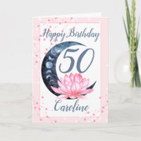 50th Birthday Lotus Flower Pink