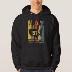 50th Birthday May 1972 50 Years Of Being Awesome Hoodie