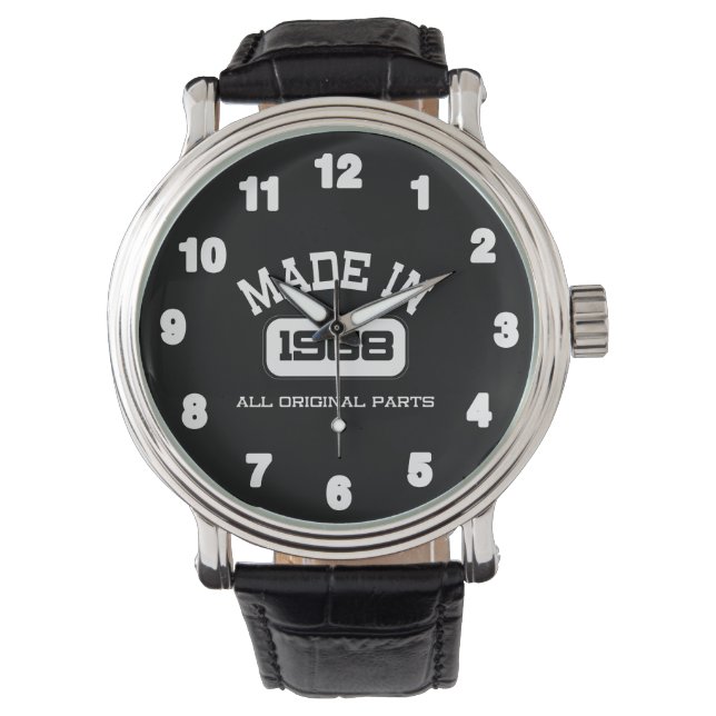 50th Birthday Mens Watch (Front)