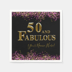 50th Birthday  Napkin