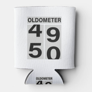 50th Birthday Oldometer Can Cooler