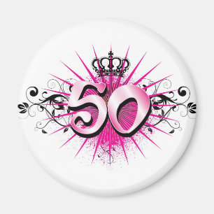 50th birthday or anniversary magnet