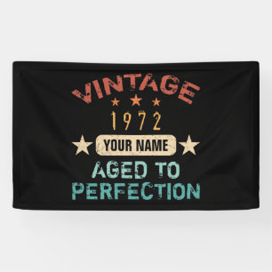 50th Birthday Party 1972 Add Your Name Banner