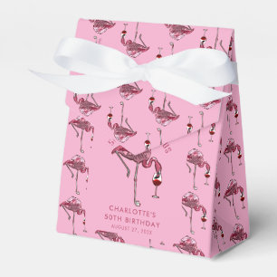 50th Birthday Party 50 and Fabulous Flamingo Favor Box