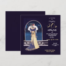 50th Birthday Party Art Deco Design