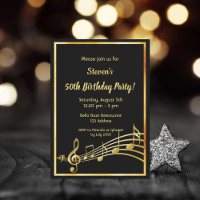 Music Birthday Invitations & Invitation Templates | Zazzle CA