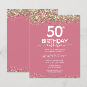 50th Birthday Party Budget Invitation