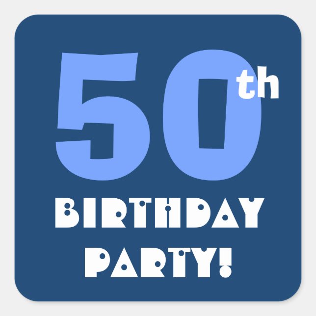 50th Birthday Party Envelope Seal (Front)