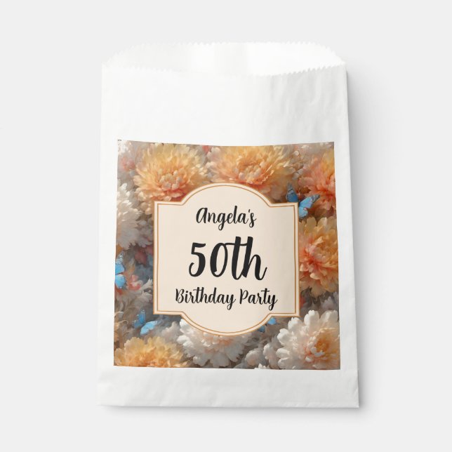 50th Birthday Party Favour Bag (Front)