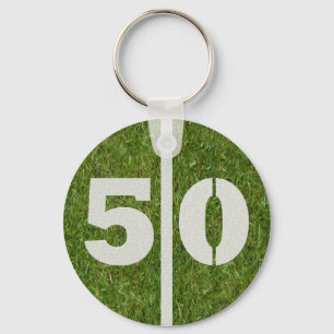50th Birthday Party Favour Keychain