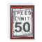 50th Birthday Party Grungy Speed Limit Sign