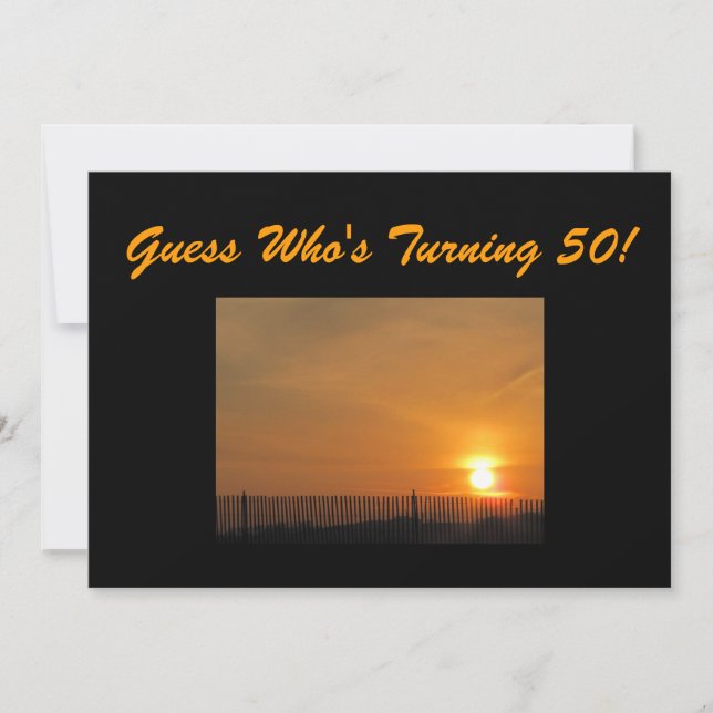 50th Birthday Party Invitation (Front)