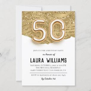 50th Birthday Party Invitation