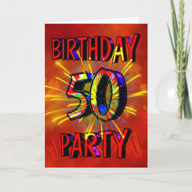 50th Birthday Party Invitation (Front)