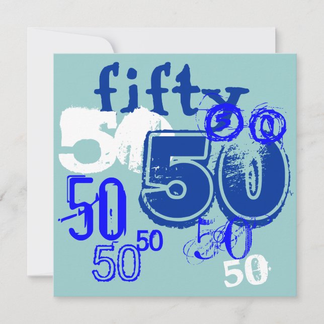 50th Birthday Party Invitation (Front)