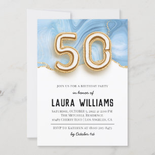 50th Birthday Party Invitation