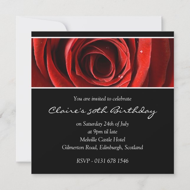50th Birthday Party Invitation (Front)