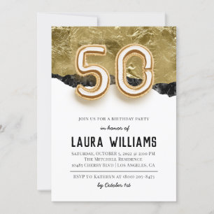 50th Birthday Party Invitation