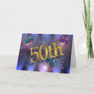 50th Birthday party invitation card