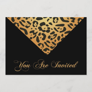 50th Birthday Party Invitation in Leopard