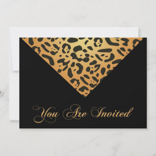 50th Birthday Party Invitation in Leopard
