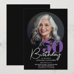 50th Birthday Party Invitation Photo 50th Birthday