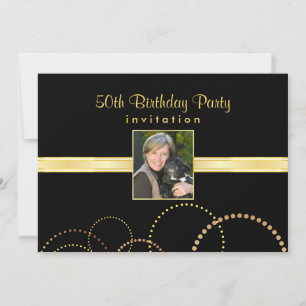50th Birthday Party Invitation - Photo Optional