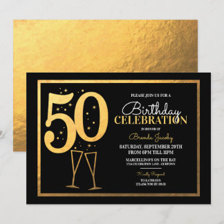 50th Birthday Party Invitations