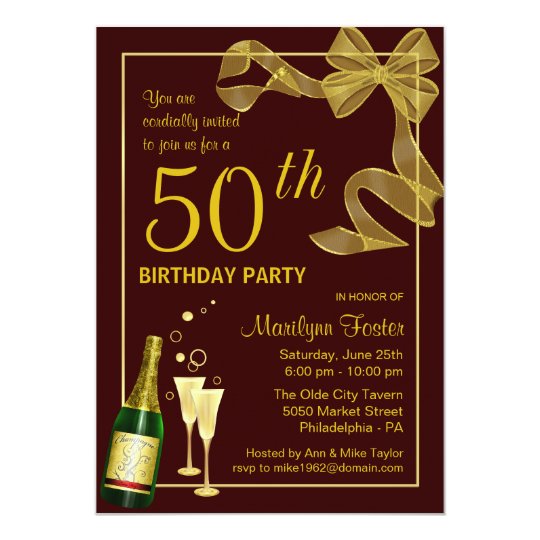 50th birthday party invitations customize the year zazzle ca customize party invitations