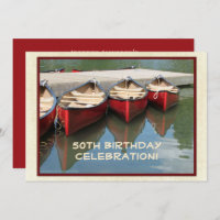 50th Birthday Party, Name, Red Canoes