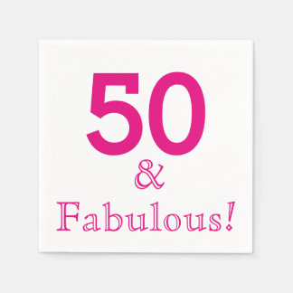 50th Birthday Party Paper Napkins