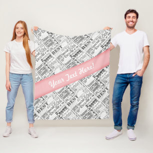 50th Birthday Party Personalized Gifts Fleece Blanket