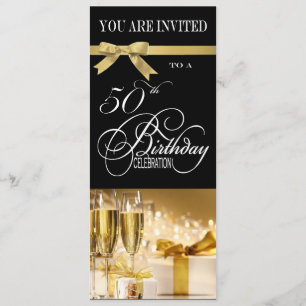 50th Birthday Party Personalized Invitation