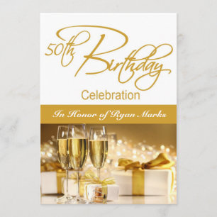 50th Birthday Party Personalized Invitation